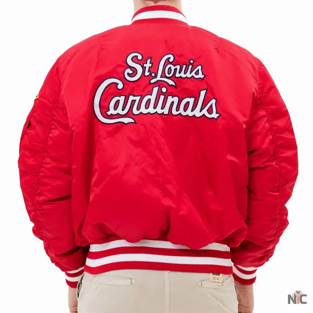 St. Louis Cardinals Bomber MA-1 Jacket The Urban Hawk