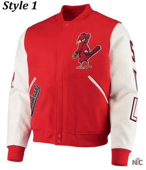 St. Louis Cardinals Letterman Two Tone Jacket The Urban Hawk