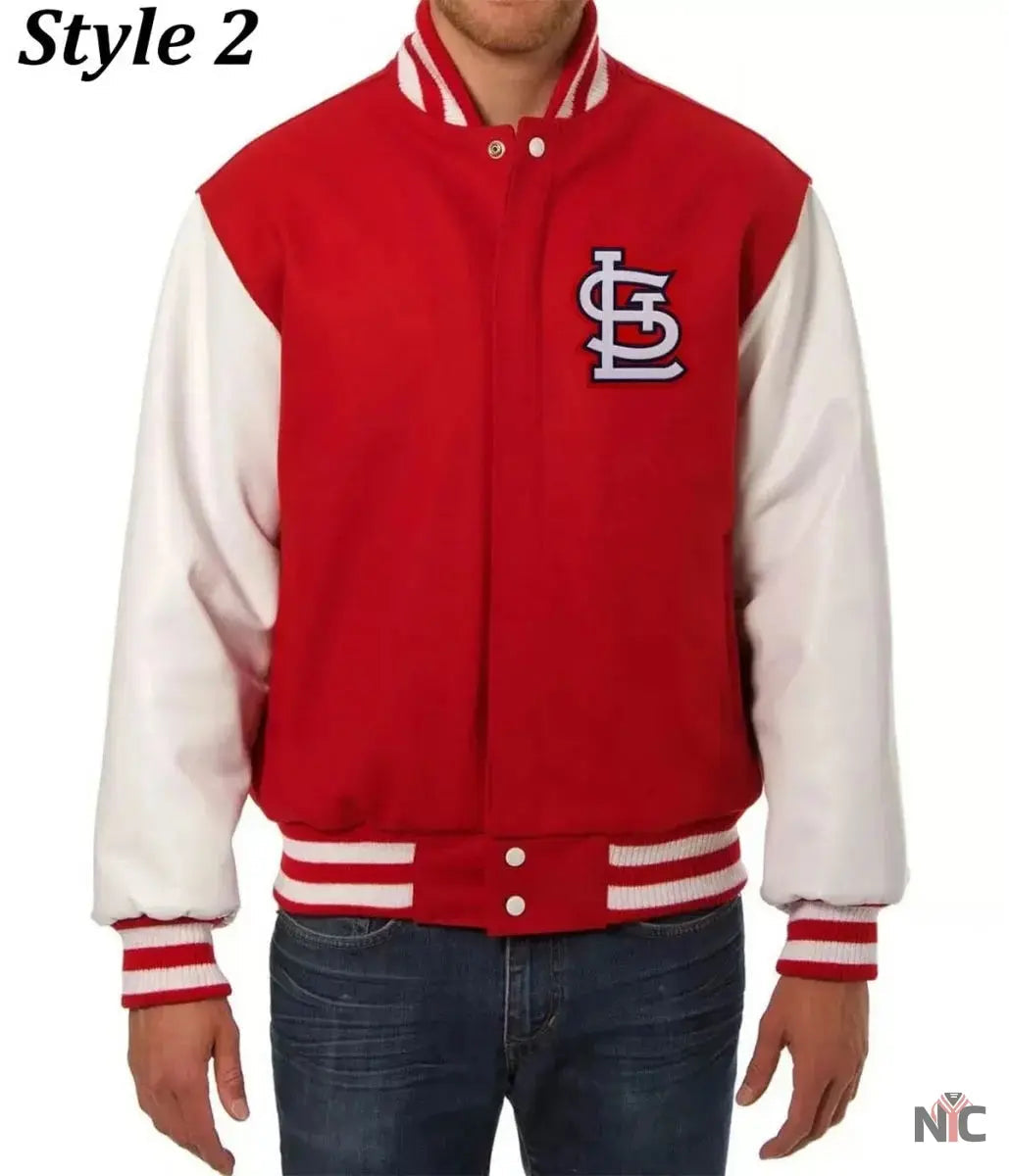 St. Louis Cardinals Letterman Two Tone Jacket The Urban Hawk