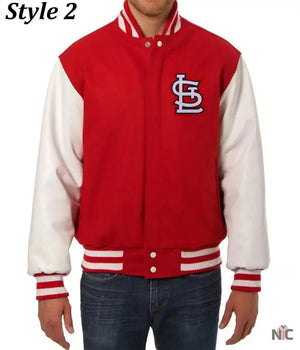 St. Louis Cardinals Letterman Two Tone Jacket The Urban Hawk