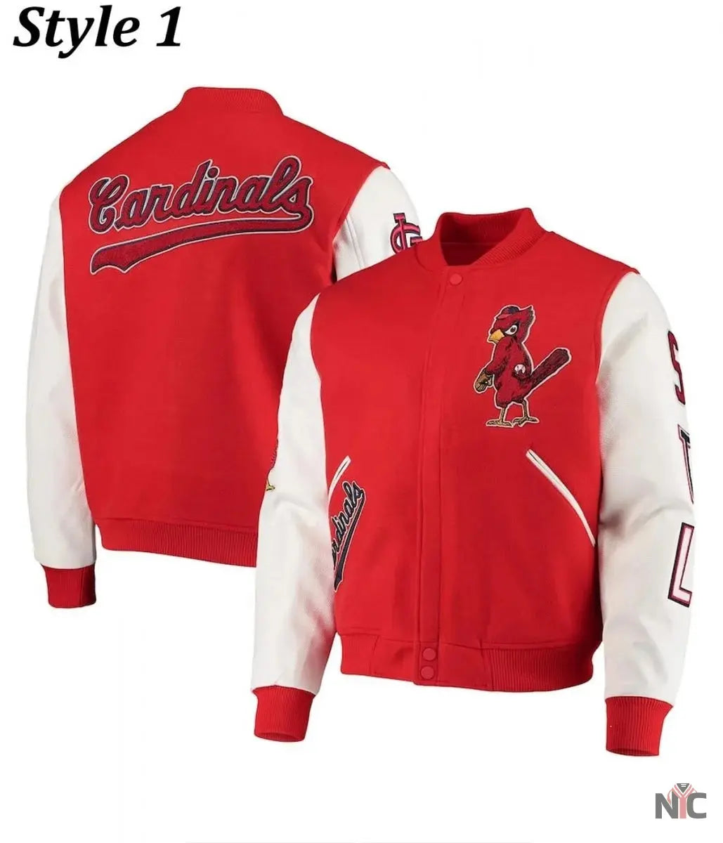 St. Louis Cardinals Letterman Two Tone Jacket The Urban Hawk