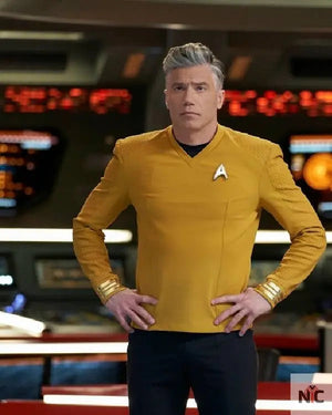 Star Trek Strange New Worlds Anson Mount Yellow Shirt The Urban Hawk