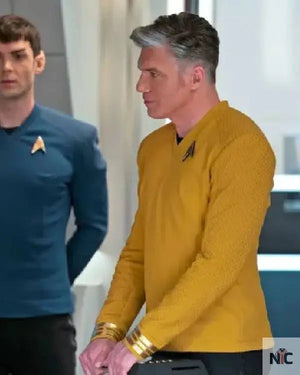 Star Trek Strange New Worlds Anson Mount Yellow Shirt The Urban Hawk