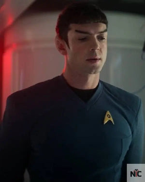 Star Trek Strange New Worlds Ethan Peck Blue Shirt The Urban Hawk