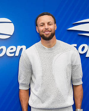 Stephen Curry US Open Tennis Championship Grey Sweater USA Jackets