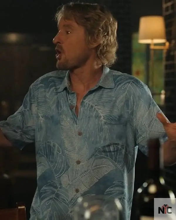 Stick Owen Wilson Blue Hawaiian Shirt The Urban Hawk