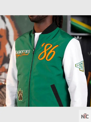 Stranger Things x Hawkins Tigers Reversible Bomber Jacket The Urban Hawk
