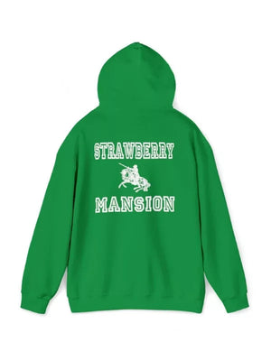 Strawberry-Pullover-Blue-Hoodie