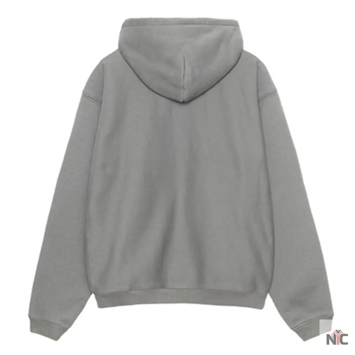Stussy Unisex Outline Zip Hoodie Grey The Urban Hawk