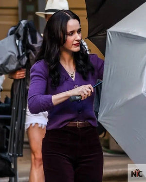 Superman 2025 Rachel Brosnahan Purple Cardigan The Urban Hawk