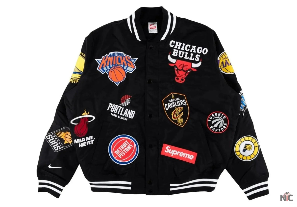 Supreme X Nike NBA Teams Logo Varsity Jacket The Urban Hawk
