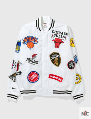 Supreme X Nike NBA Teams Logo Varsity Jacket The Urban Hawk