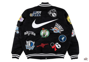 Supreme X Nike NBA Teams Logo Varsity Jacket The Urban Hawk