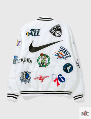 Supreme X Nike NBA Teams Logo Varsity Jacket The Urban Hawk