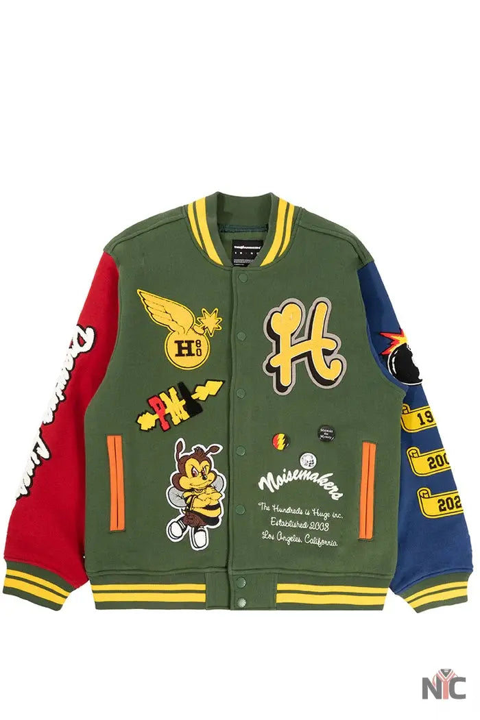 The Hundreds Bridge Burners Forest Green Letterman Jacket The Urban Hawk