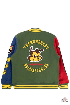 The Hundreds Bridge Burners Forest Green Letterman Jacket The Urban Hawk