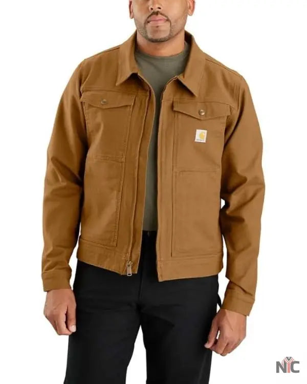 The Institute S01 Ben Barnes Brown Cotton Jacket The Urban Hawk