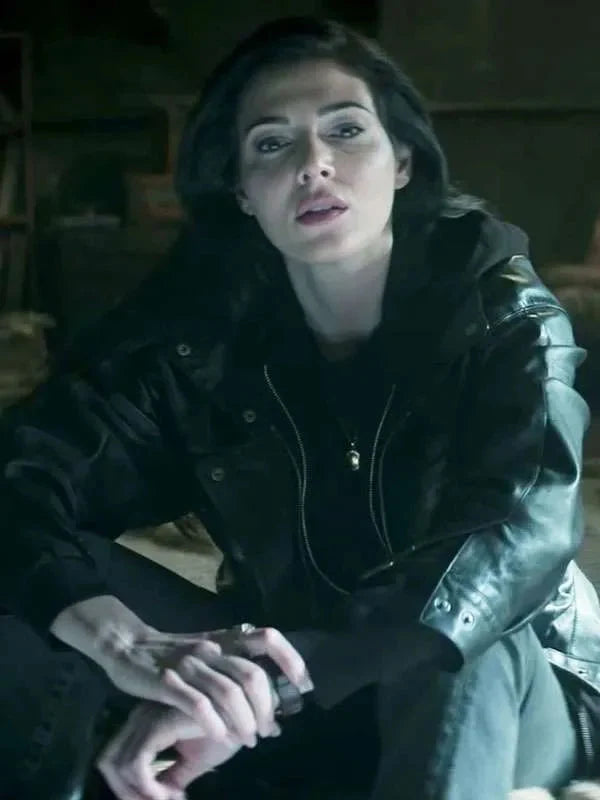 Razane Jammal The Sandman S02 Black Leather Jacket USA Jackets