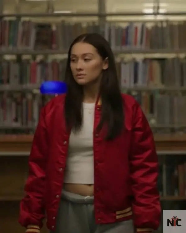 The Summer I Turned Pretty Lola Tung Red Letterman Jacket The Urban Hawk