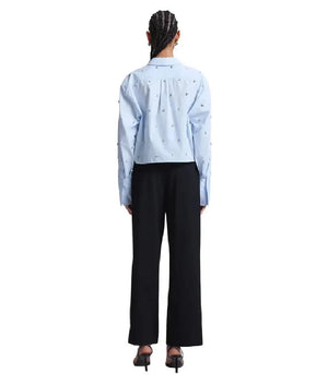 The Today Show Hoda Kotb Embellished Crop Shirt USA Jackets