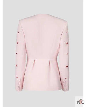 The Today Show 2025 Jill Martin Pink Embellish Jacket The Urban Hawk