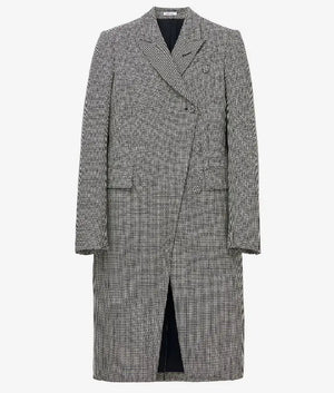 The Tonight Show 2025 Olivia Cooke Houndstooth Double Breasted Coat USA Jackets