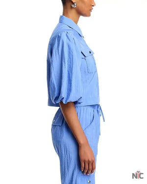 The View 2025 Joy Behar Blue Puff Sleeve Jacket The Urban Hawk