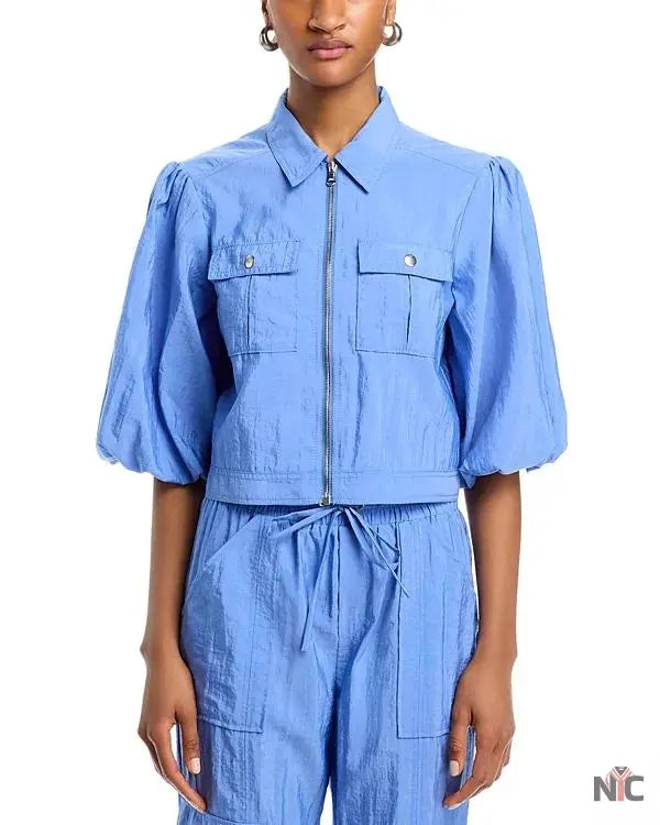The View 2025 Joy Behar Blue Puff Sleeve Jacket The Urban Hawk