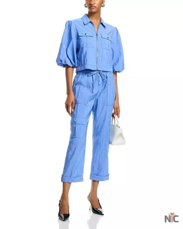 The View 2025 Joy Behar Blue Puff Sleeve Jacket The Urban Hawk