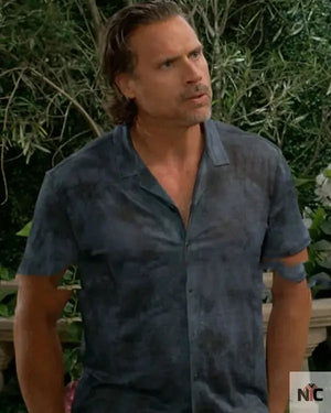 The Young And The Restless Joshua Morrow Blue Camp Shirt The Urban Hawk