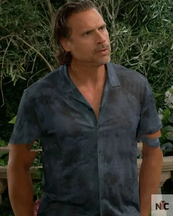 The Young And The Restless Joshua Morrow Blue Camp Shirt The Urban Hawk