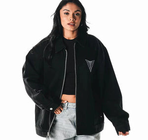 The Wild Collective Golden State Valkyries Denim Jacket Zing Apparel