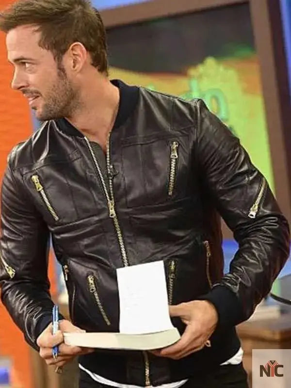 William Levy Despierta America Black Leather Jacket The Urban Hawk