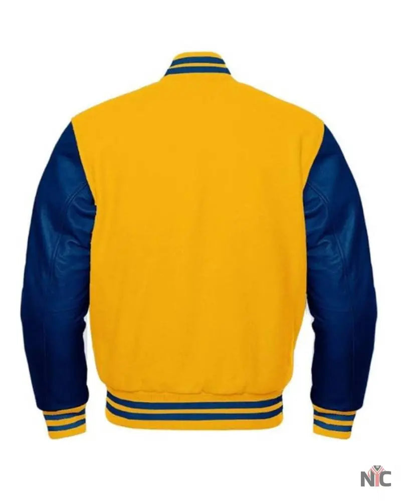 Yellow And Blue Varsity Jacket The Urban Hawk