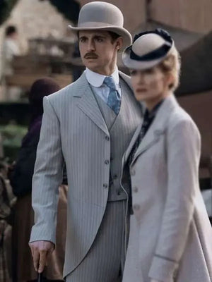 Young Sherlock  Max Irons Grey Blazer