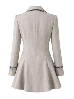 Young Sherlock Natascha McElhone Whool Grey Coat
