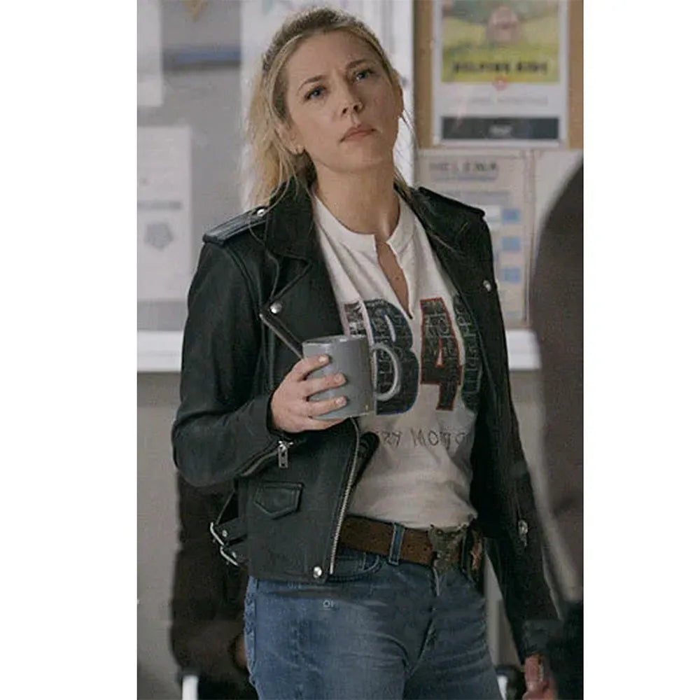 Big Sky S03 Katheryn Winnick Black Leather Jacket