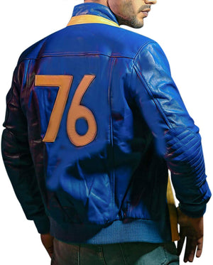 Aksah Fashion Men's 76 Leather Jacket Zing Apparel