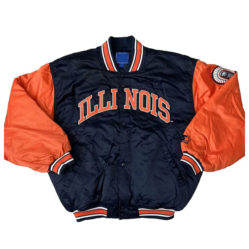 90’s Illinois Fighting Illini Jacket