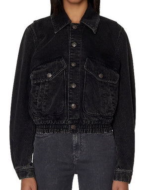 Black Denim Jacket Women, Diesel 'De-Tracy' Zing Apparel