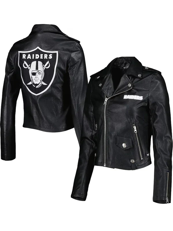 womens-the-wild-collective-black-las-vegas-raiders-studded-full-zip-leather-jacket